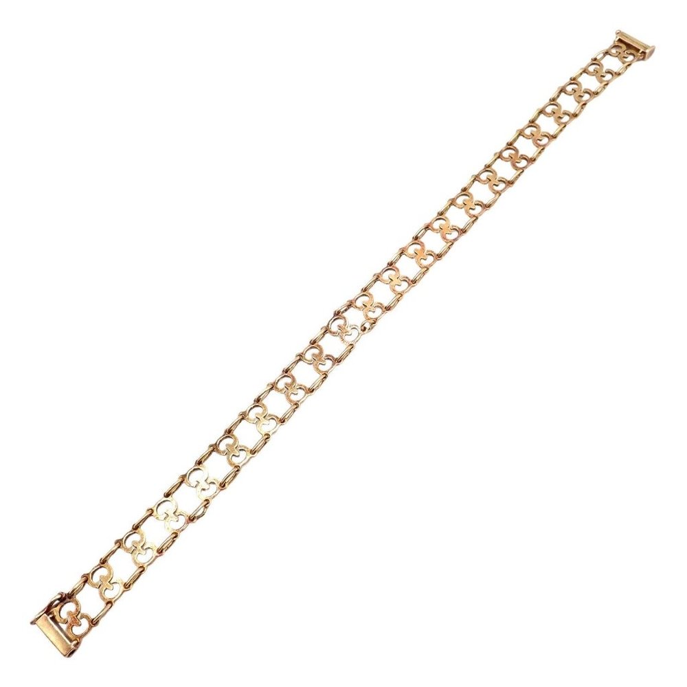 Vintage! Authentic Gucci 18k Yellow Gold Logo Bracelet - Picture 11 of 11